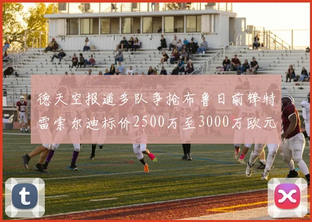 德天空报道多队争抢布鲁日前锋特雷索尔迪标价2500万至3000万欧元